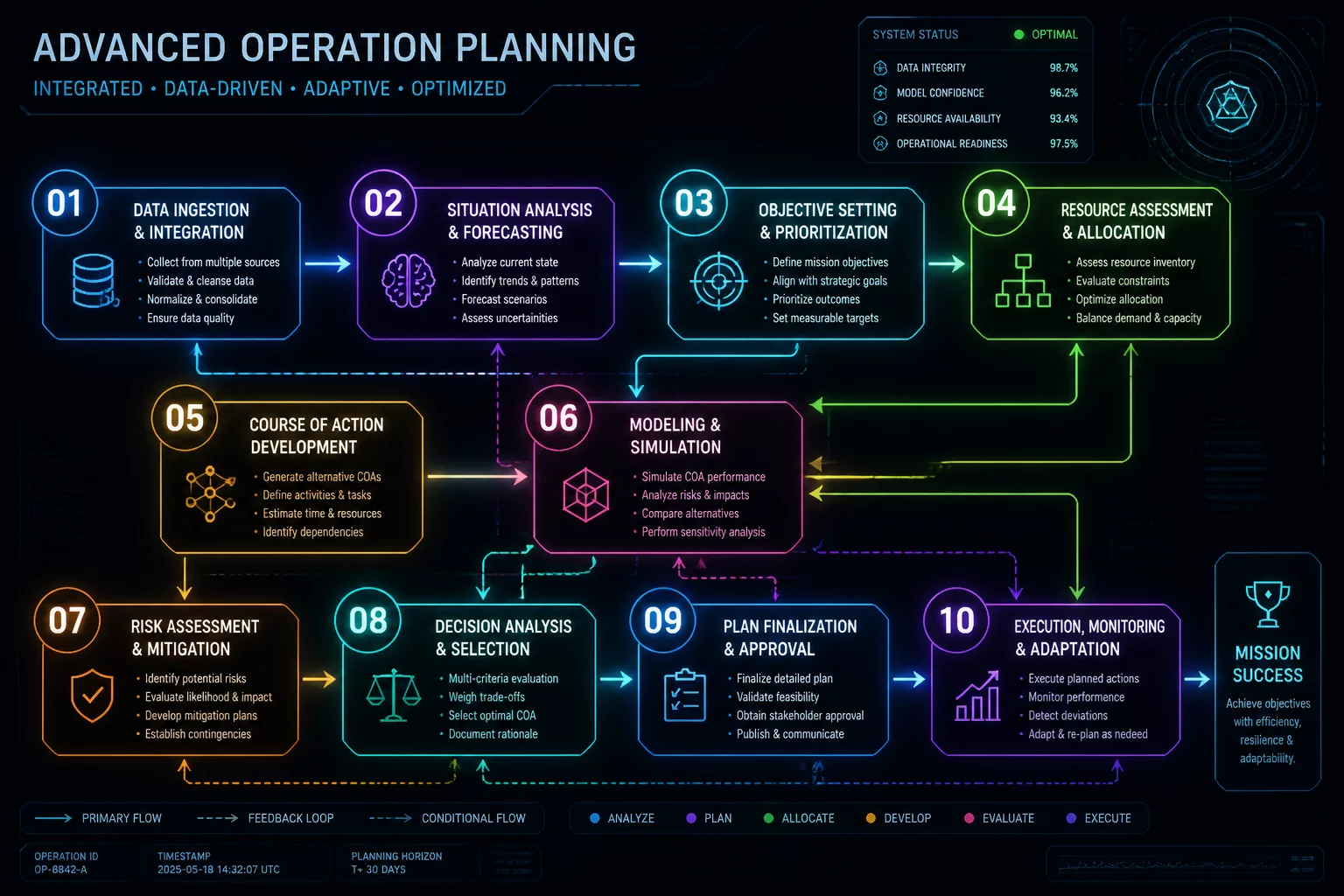 Planning Multi Step Laser Operations
